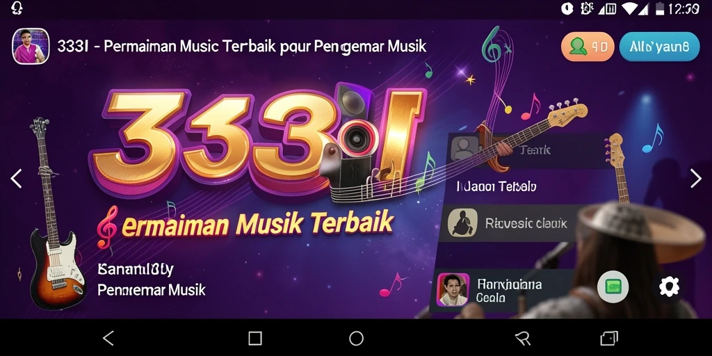 Screenshot menunjukkan gameplay interaktif dan seru dari 333I.