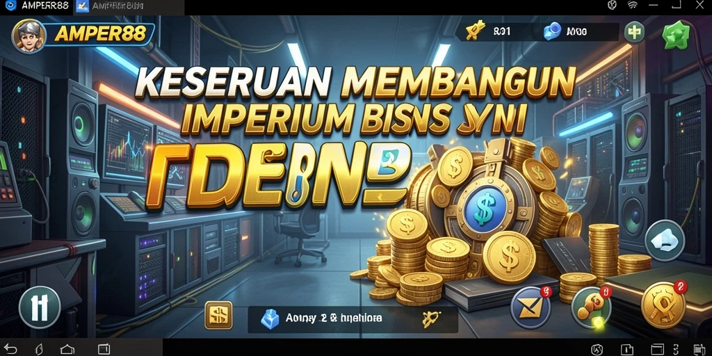 Tampilan gameplay seru dalam AMPER88 dengan berbagai strategi bisnis.