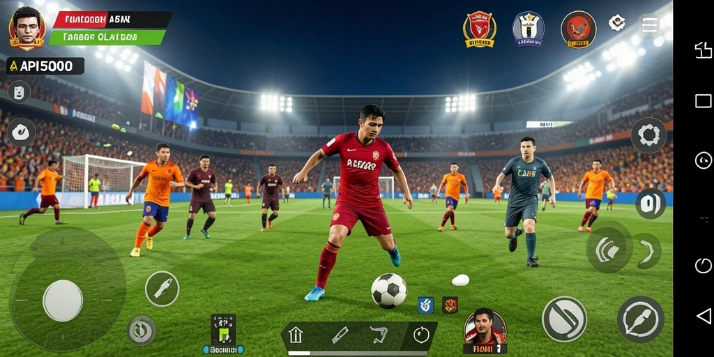 Tangkapan layar menunjukkan pengalaman gameplay seru di API5000.