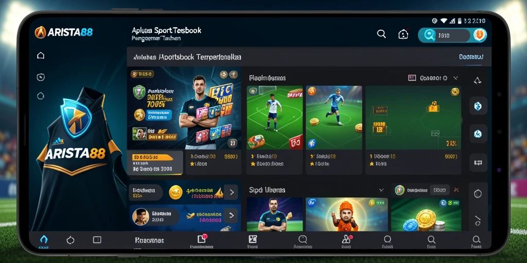 Tampilan menarik dari ARISTA88 saat pengguna melakukan taruhan Sportsbook.