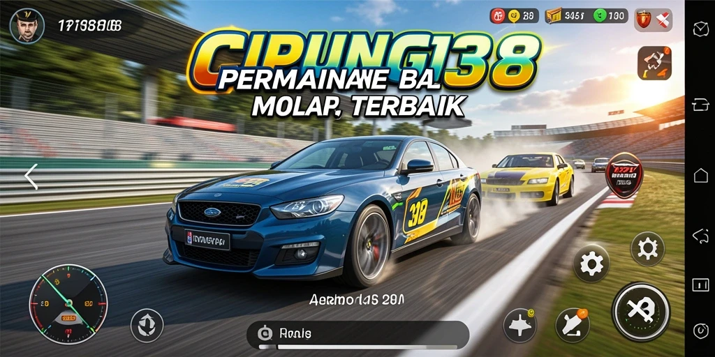 Screenshot menampilkan aksi balapan seru di CIPUNG138.