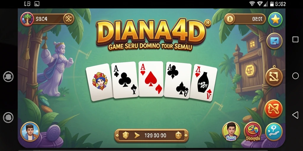 Tampilan menarik dari gameplay Domino DIANA4D yang seru.