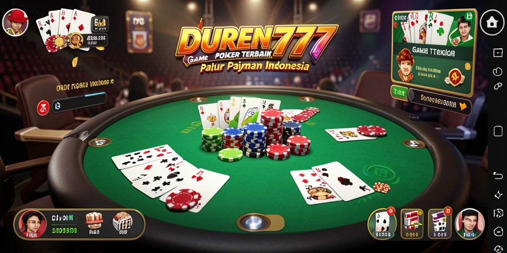 Gameplay Poker seru di DUREN777 dengan grafik yang memukau.