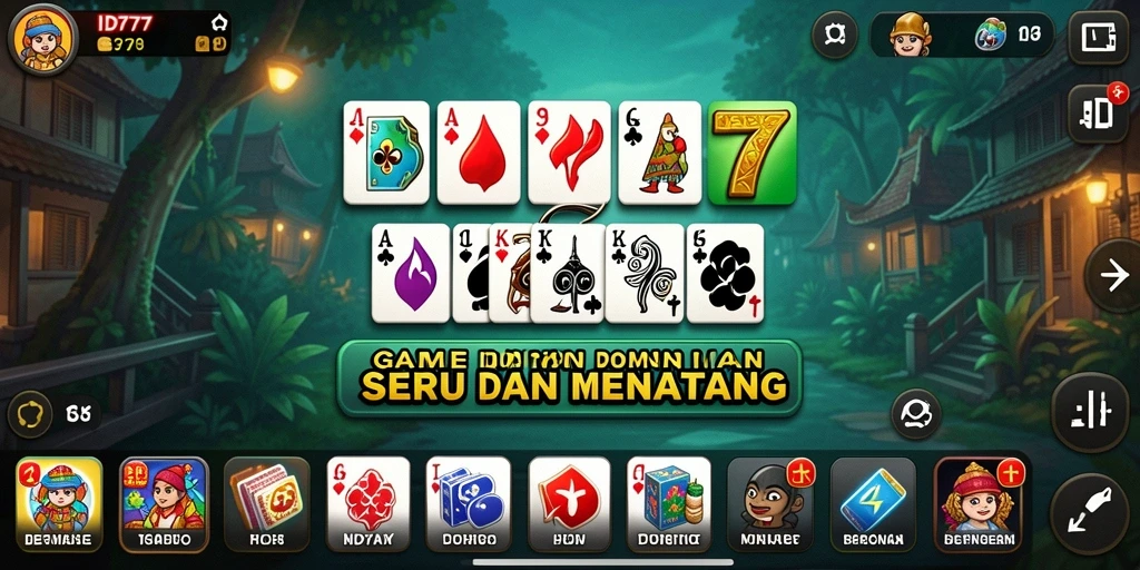 Tampilan gameplay menarik dari ID777 dalam permainan Domino.