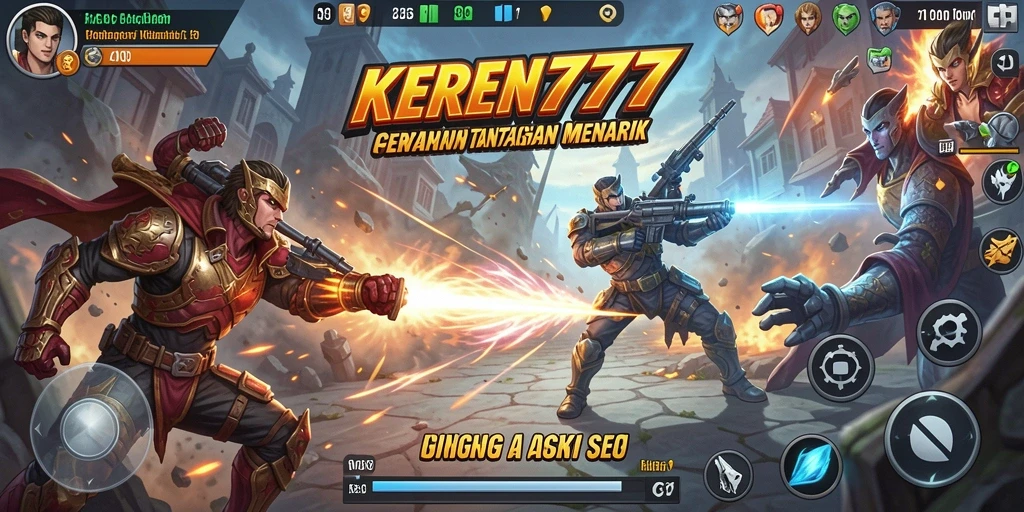 Tampilan gameplay KEREN777 yang seru dan mendebarkan.