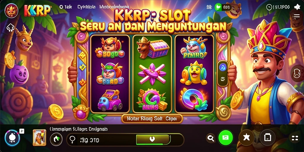 Tampilan gameplay seru KKRP dengan berbagai tema Slot.