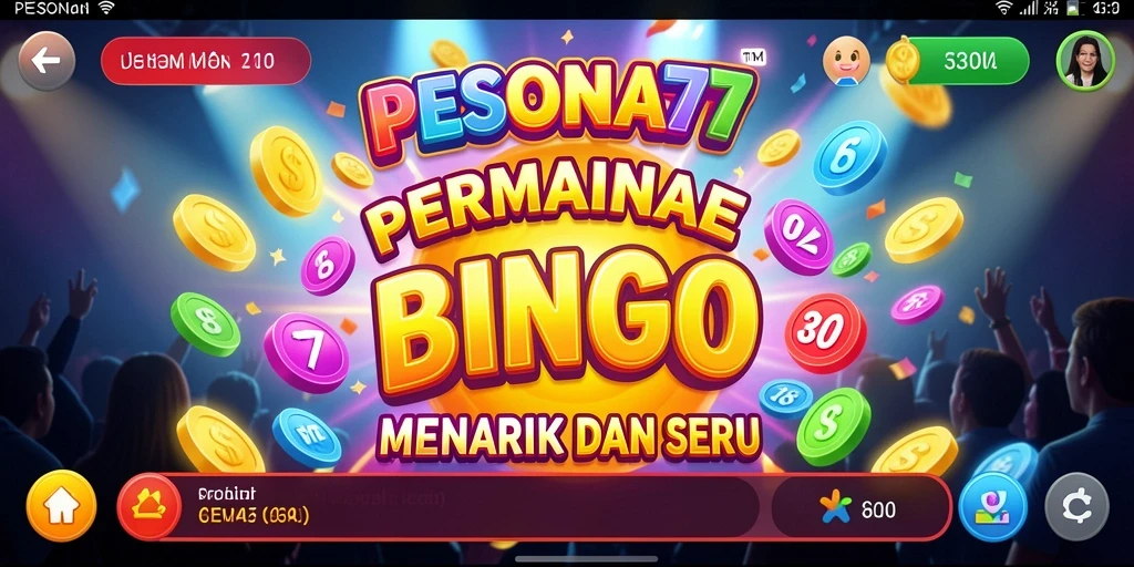Screenshot PESONA77 menampilkan gameplay Bingo yang seru dan interaktif.